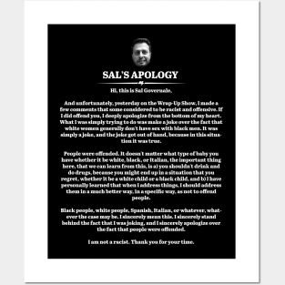 Sal's Apology Posters and Art